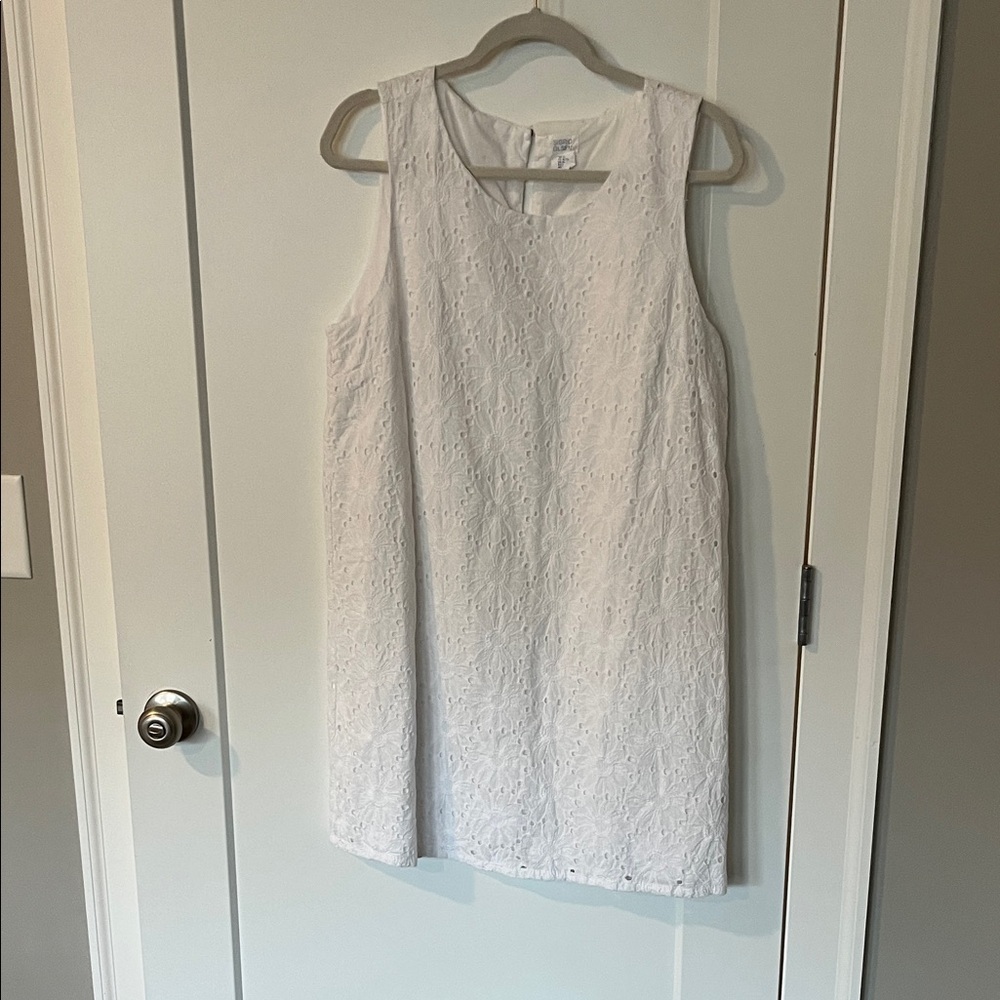 Sigrid Olsen White Sleeveless Mini Dress